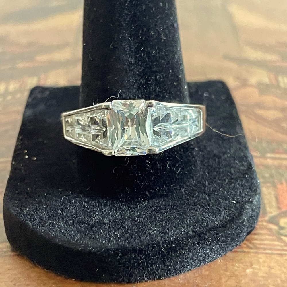 Emerald cut Diamonique